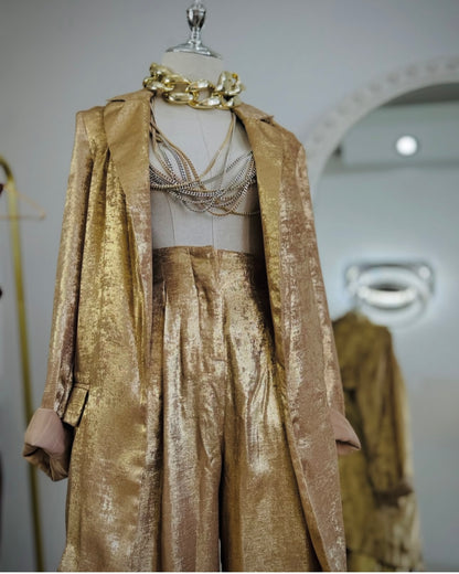 Gold High waisted Pants