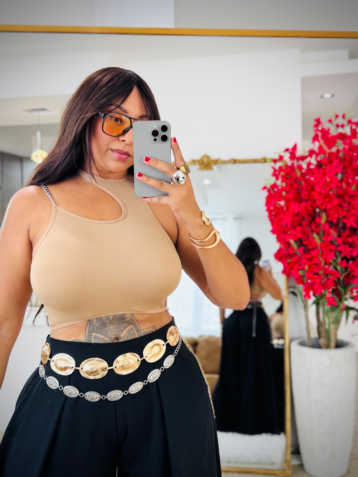 Asimétrico Top (nude)