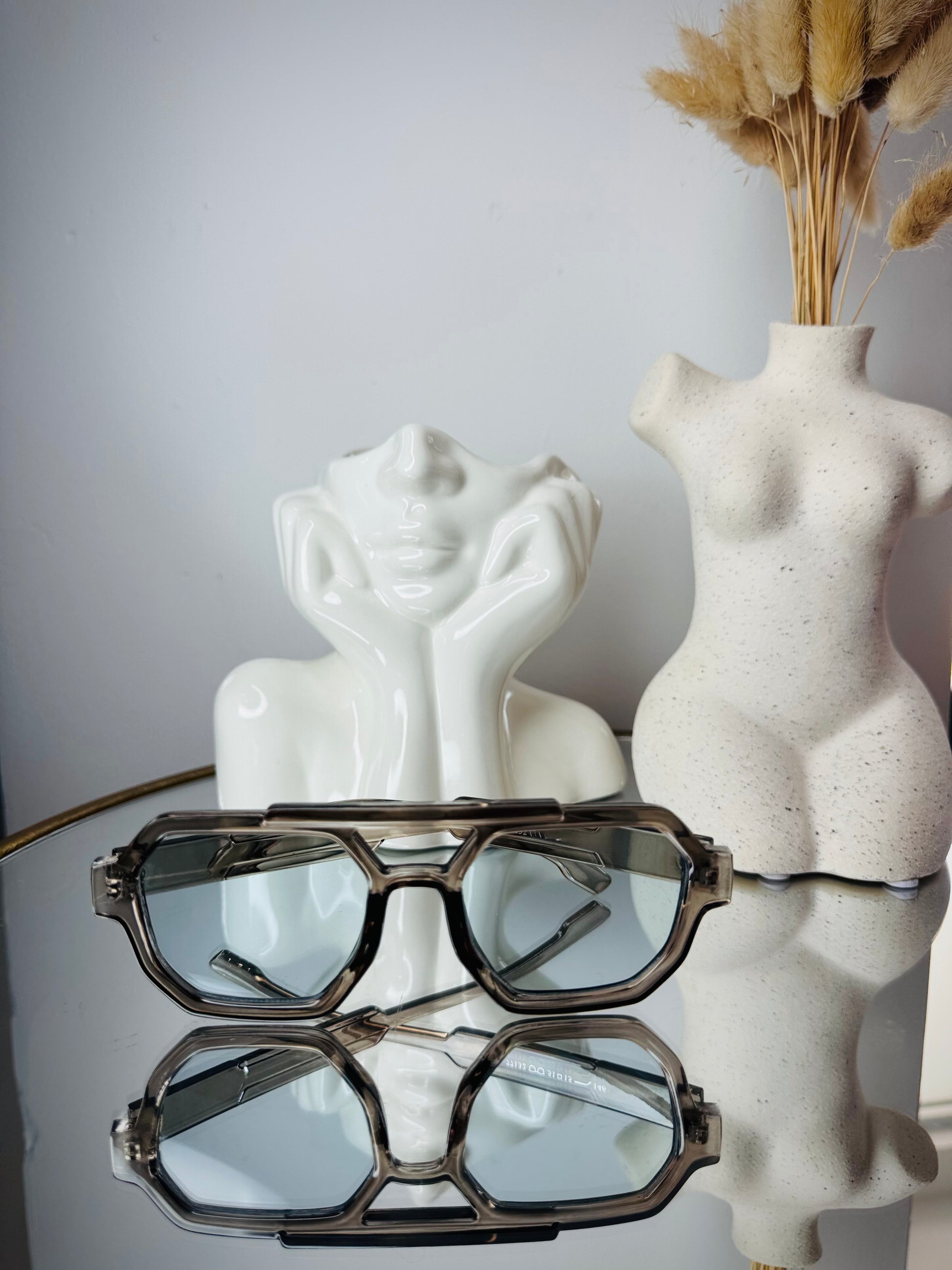 Iconic Soft Gray Sunglass