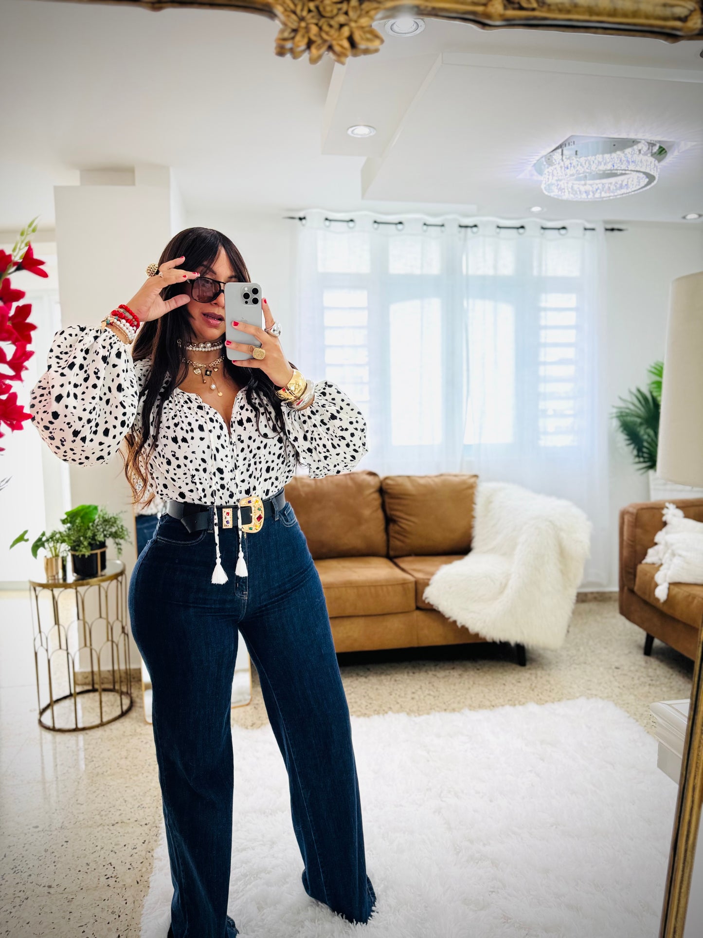 High Waisted Flare Jeans